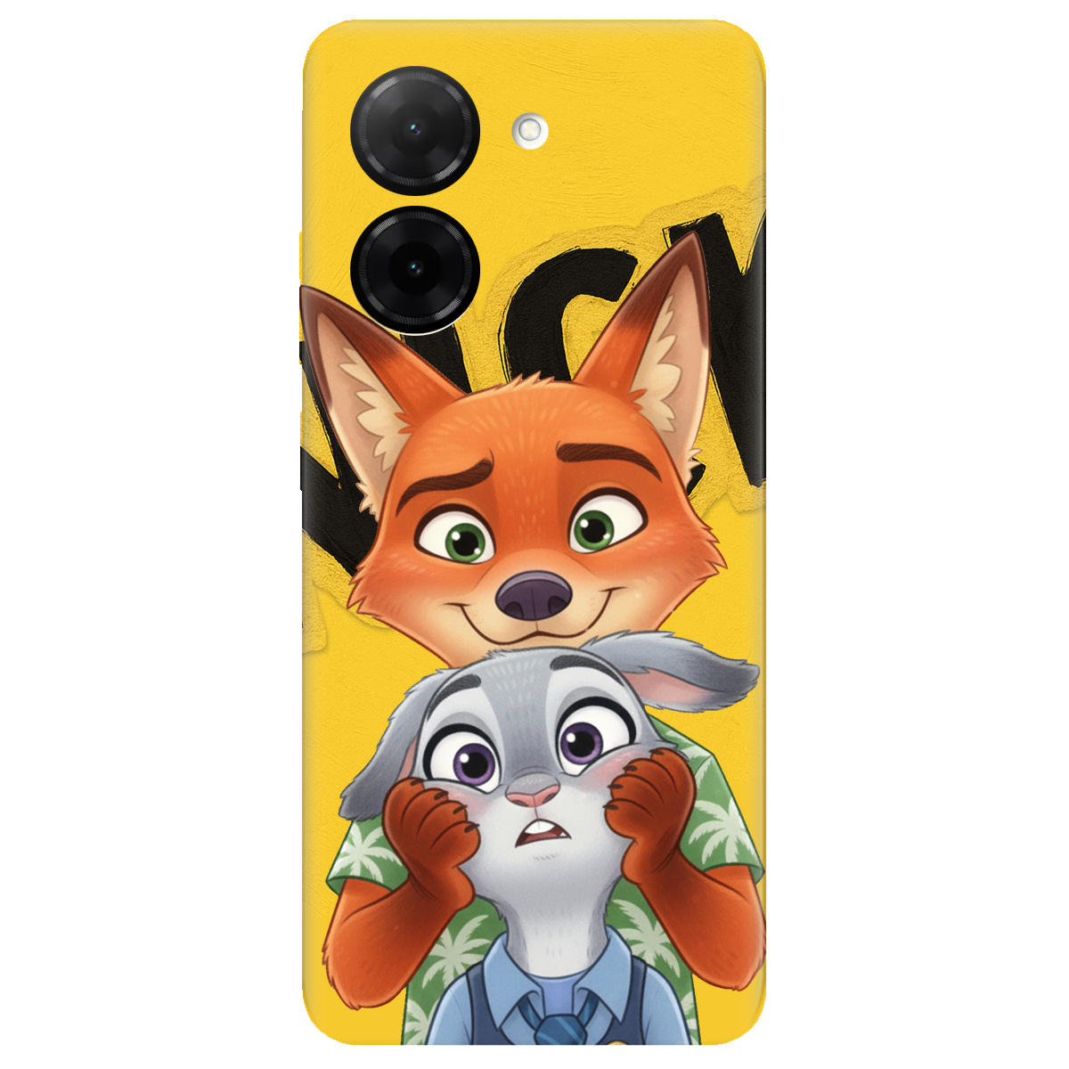 Чехол для Xiaomi Redmi A5 прозрачный Зоотрополис Ник и Джуди - фото 1 - Чехлы для телефонов