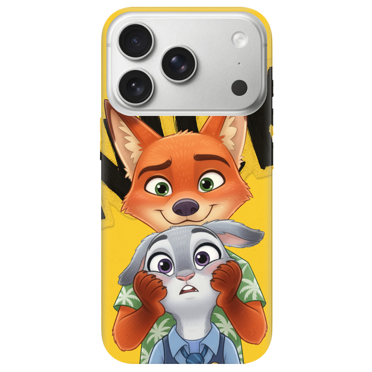 Чехол для Apple iPhone 17 Pro Max прозрачный Зоотрополис Ник и Джуди - фото 1 - Чехлы для телефонов