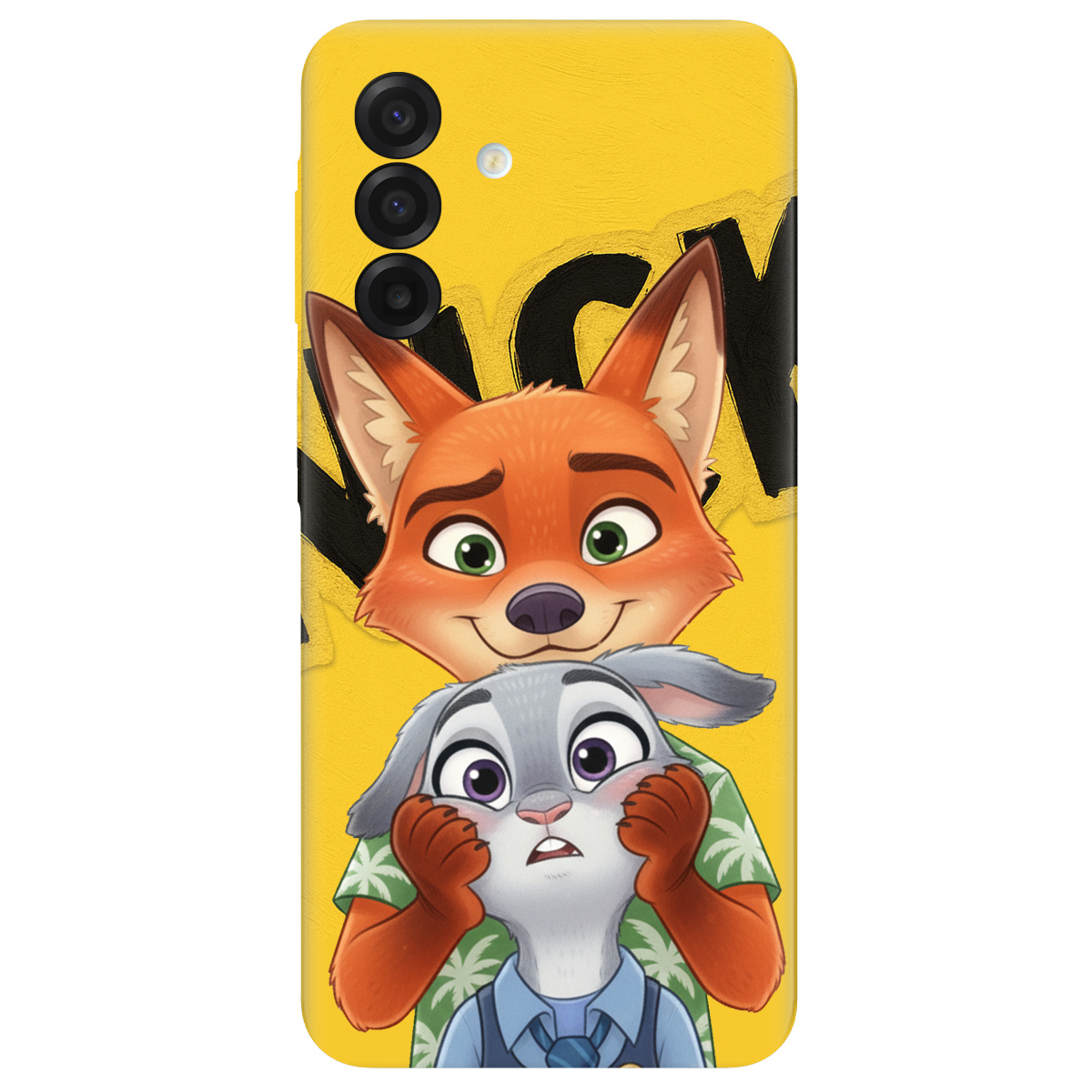 Чехол для Samsung Galaxy A17 прозрачный Зоотрополис Ник и Джуди - фото 1 - Чехлы для телефонов