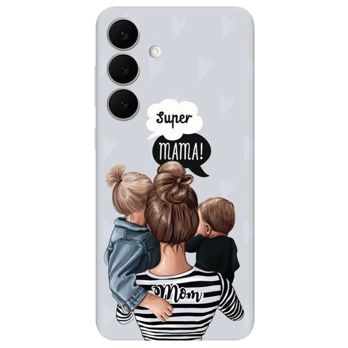 Чехол для Samsung Galaxy S25 FE прозрачный Super Mama - фото 1 - Чехлы для телефонов