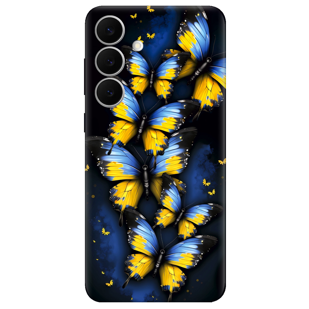 Чохол для Samsung Galaxy S25 FE прозорий Метелики - фото 1 - Чохли для телефонів