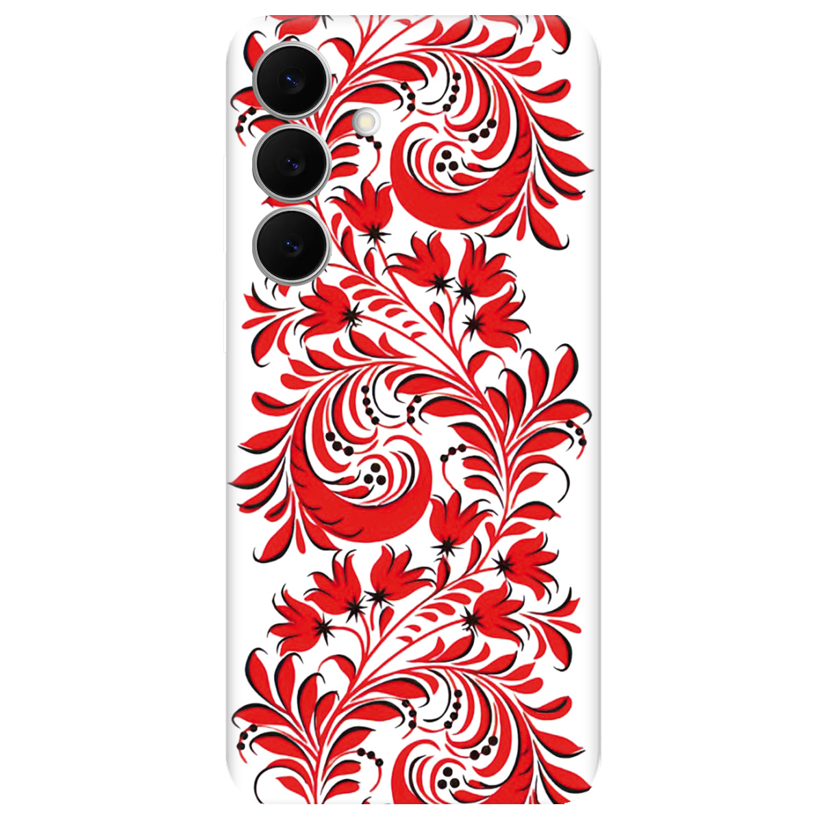 Чохол для Samsung Galaxy S25 FE прозорий Love Ukraine ornament - фото 1 - Чохли для телефонів