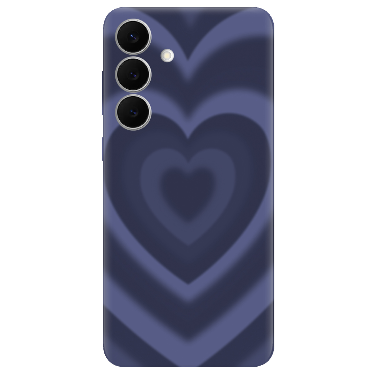 Чехол для Samsung Galaxy S25 FE прозрачный Purple Heart - фото 1 - Чехлы для телефонов