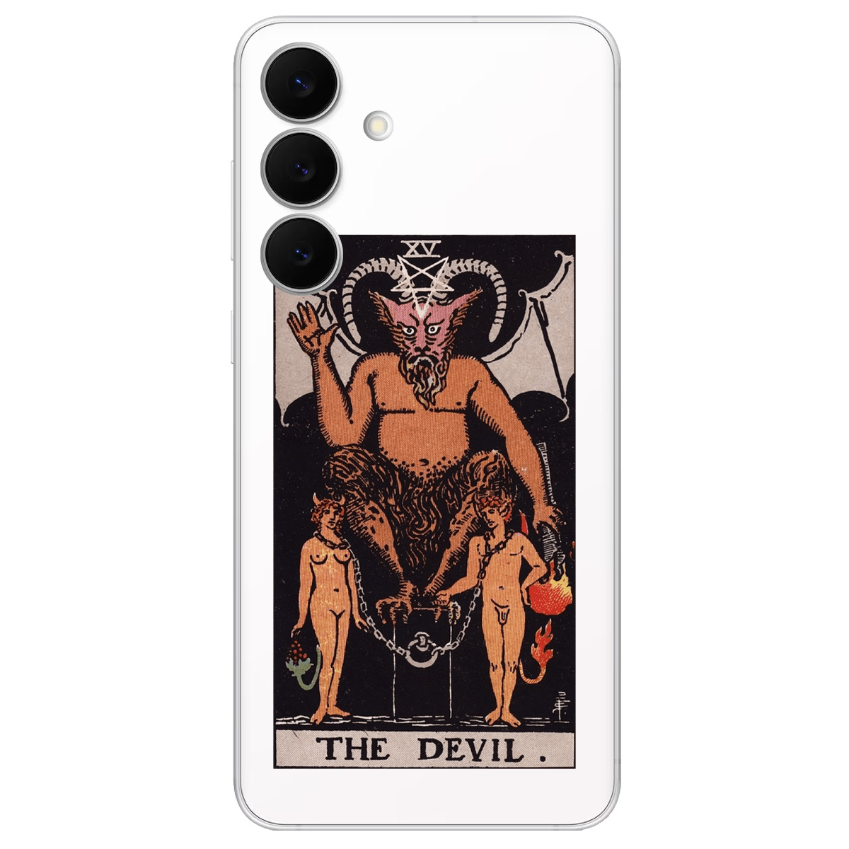 Чехол для Samsung Galaxy S25 FE прозрачный The Devil - фото 1 - Чехлы для телефонов
