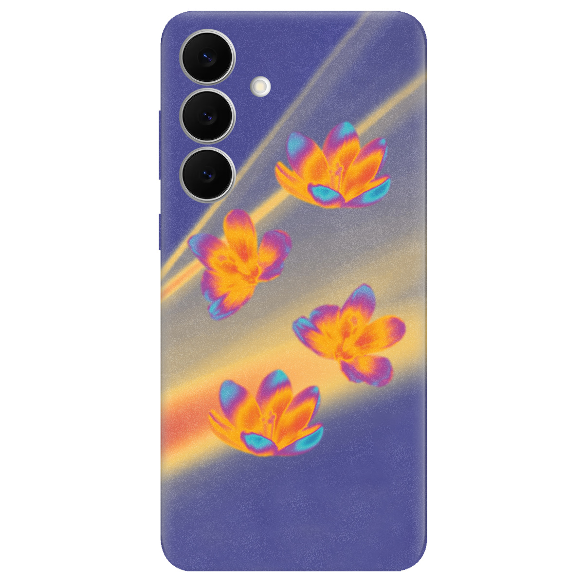 Чехол для Samsung Galaxy S25 FE прозрачный Тепловий цвіт - фото 1 - Чехлы для телефонов