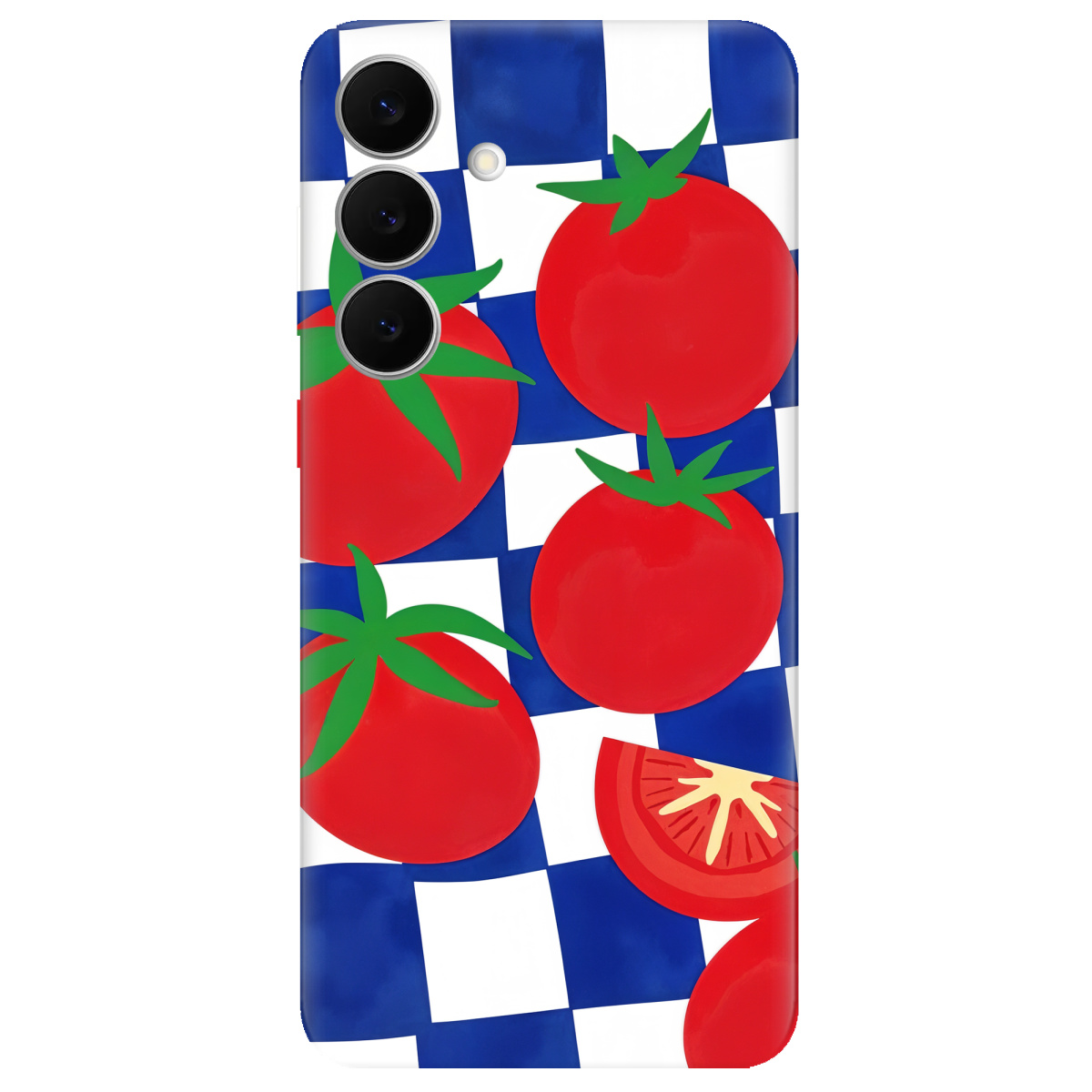 Чехол для Samsung Galaxy S25 FE прозрачный Веселі томати - фото 1 - Чехлы для телефонов