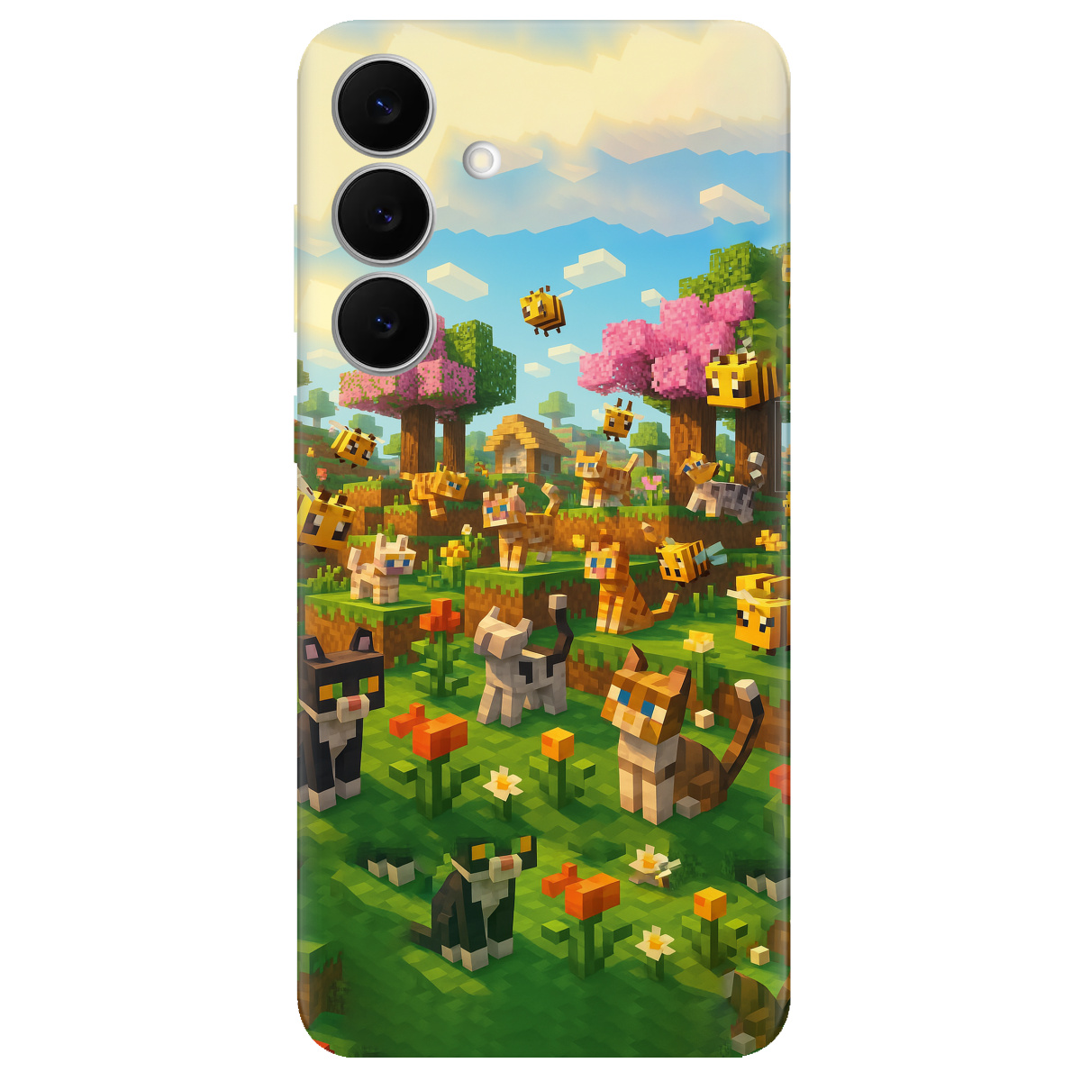 Чехол для Samsung Galaxy S25 FE прозрачный Піксельні герої - фото 1 - Чехлы для телефонов