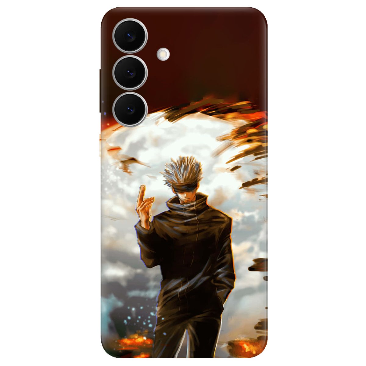 Чохол для Samsung Galaxy S25 FE прозорий In flames - фото 1 - Чохли для телефонів