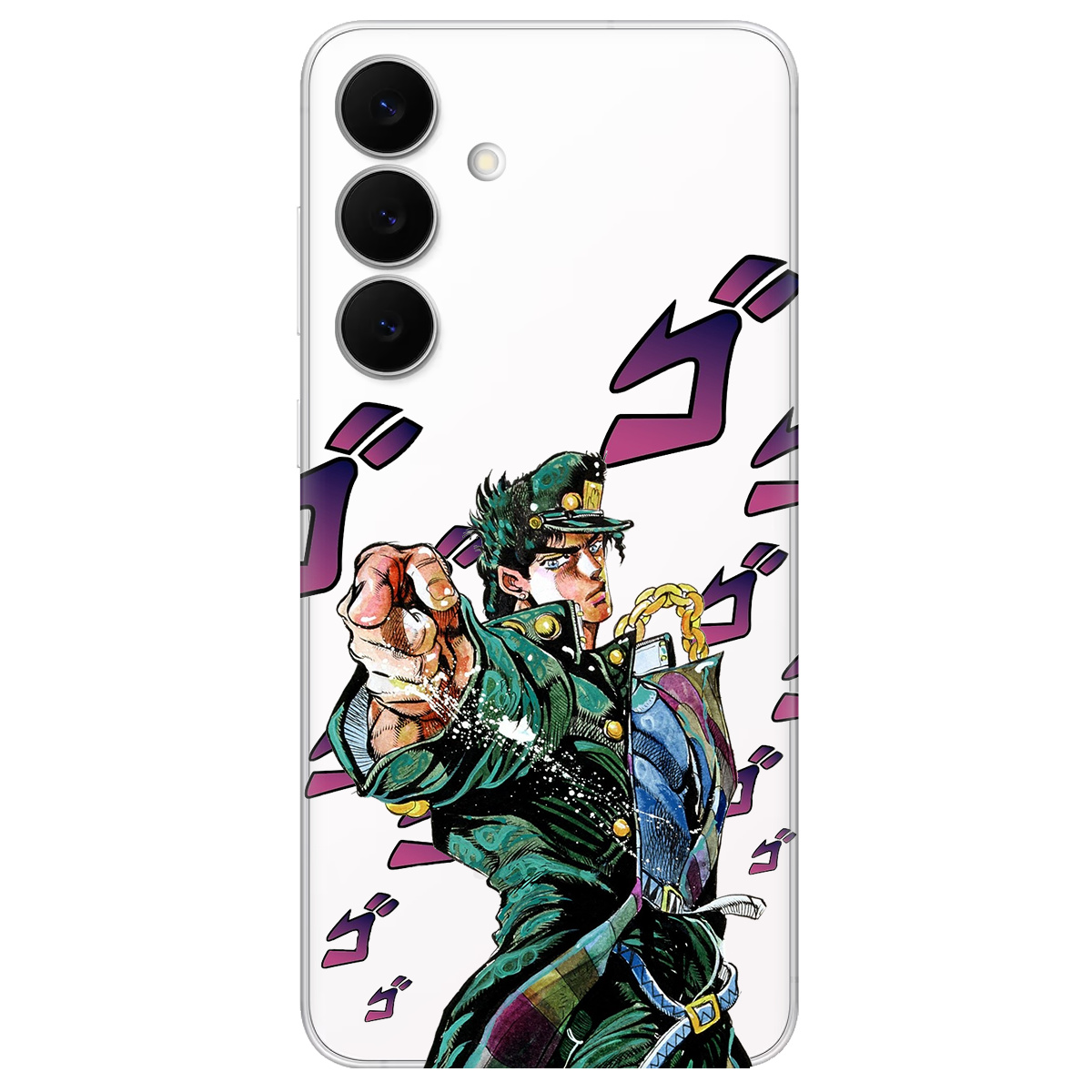 Чехол для Samsung Galaxy S25 FE прозрачный Джоджо - фото 1 - Чехлы для телефонов