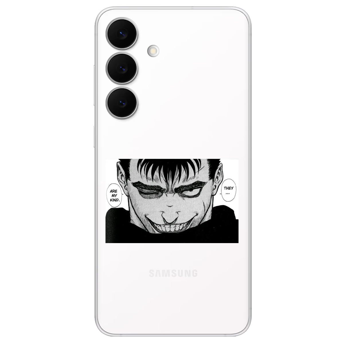 Чехол для Samsung Galaxy S25 FE прозрачный Гатс Берсерк Berserk - фото 1 - Чехлы для телефонов