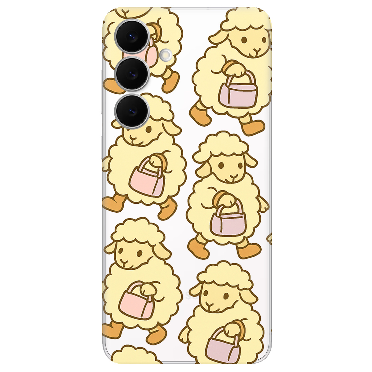 Чохол для Samsung Galaxy S25 FE прозорий Барашки - фото 1 - Чохли для телефонів