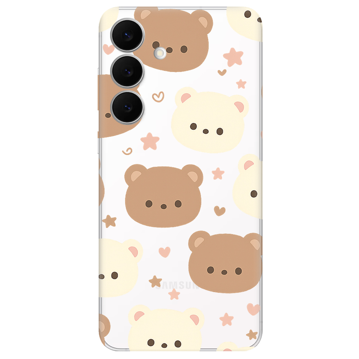 Чехол для Samsung Galaxy S25 FE прозрачный Плюшевые мишки - фото 1 - Чехлы для телефонов