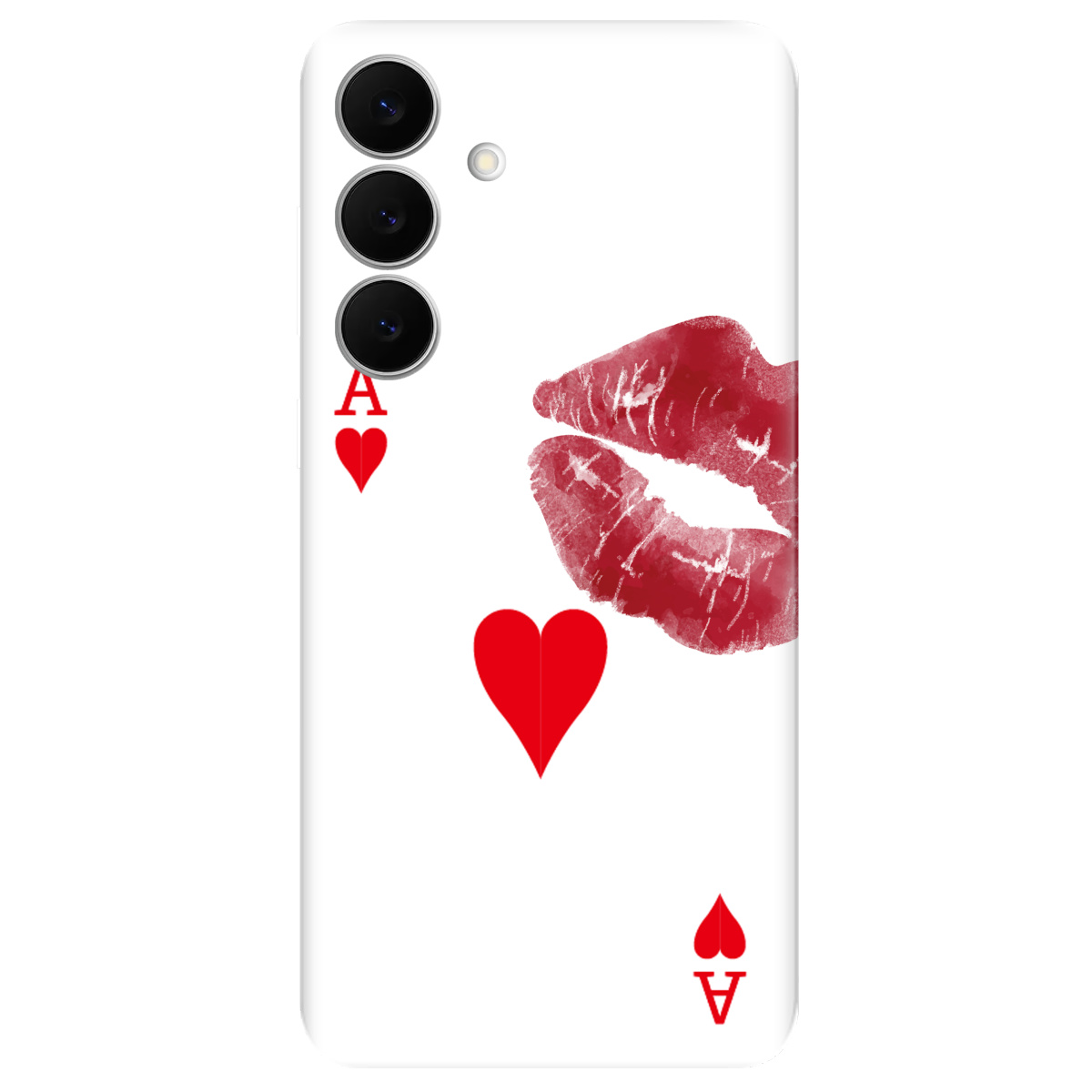 Чехол для Samsung Galaxy S25 FE прозрачный Червовый поцелуй - фото 1 - Чехлы для телефонов