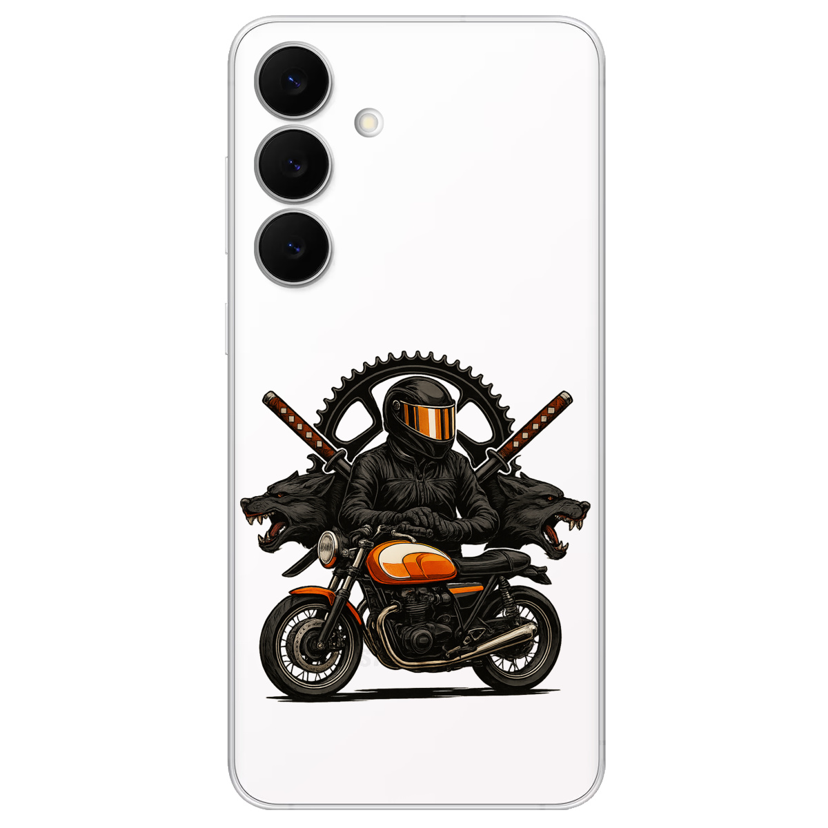 Чохол для Samsung Galaxy S25 FE прозорий МотоНіндзя - фото 1 - Чохли для телефонів