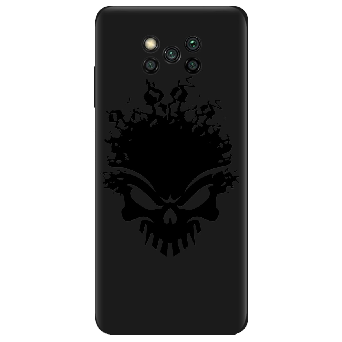 Чохол для Xiaomi Poco X3 чорний матовий soft touch Ugolek - фото 1 - Чохли для телефонів