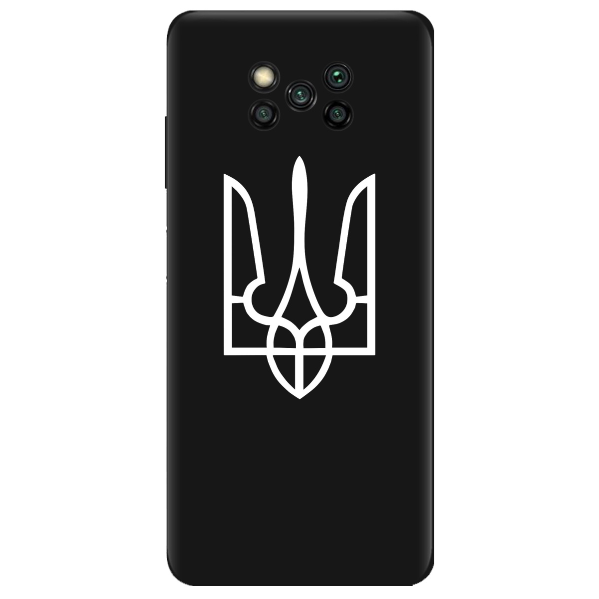 Чохол для Xiaomi Poco X3 чорний матовий soft touch Gerb - фото 1 - Чохли для телефонів