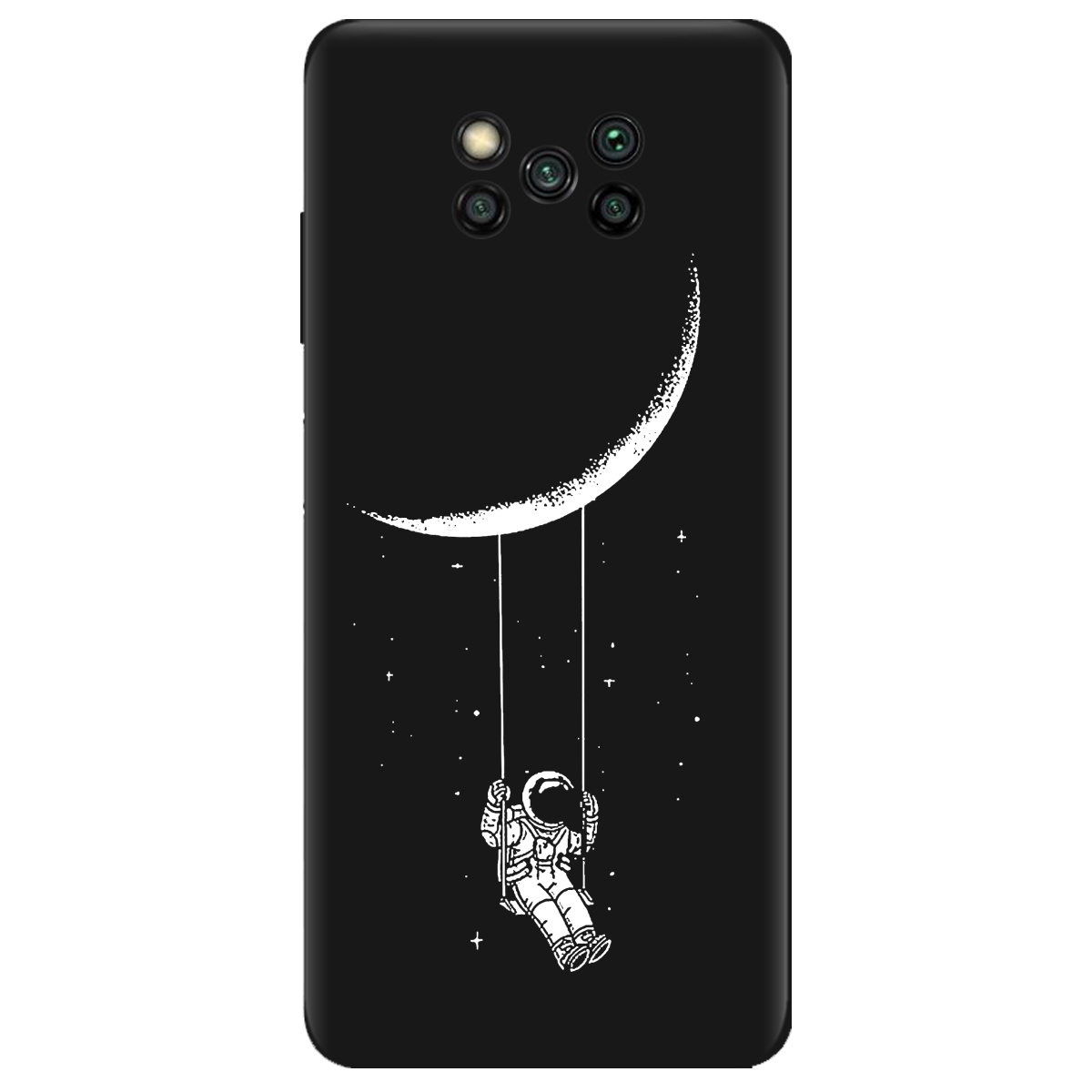 Чехол для Xiaomi Poco X3 черный матовый soft touch Swing - фото 1 - Чехлы для телефонов