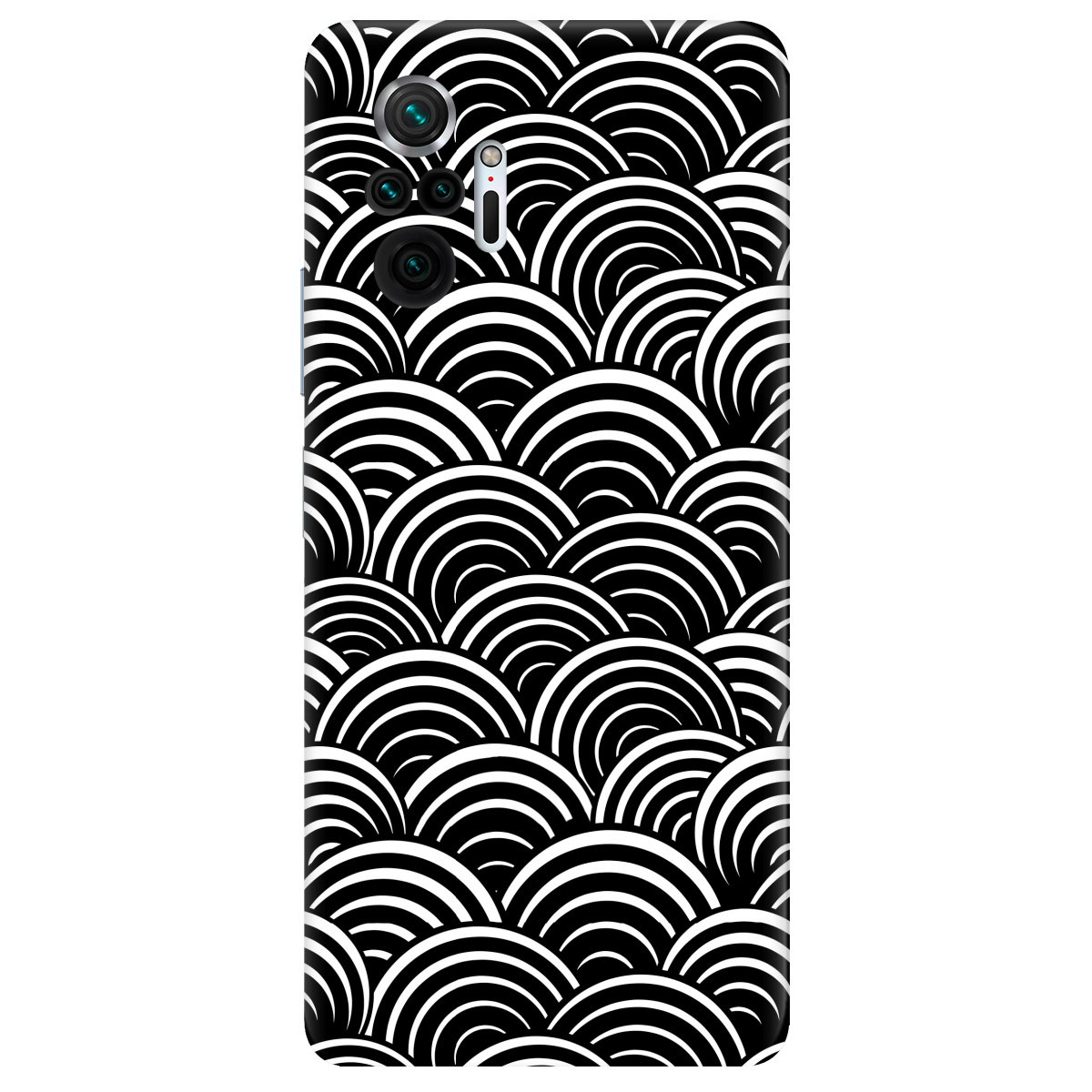 Чехол для Xiaomi Redmi Note 10 Pro прозрачный Waves - фото 1 - Чехлы для телефонов