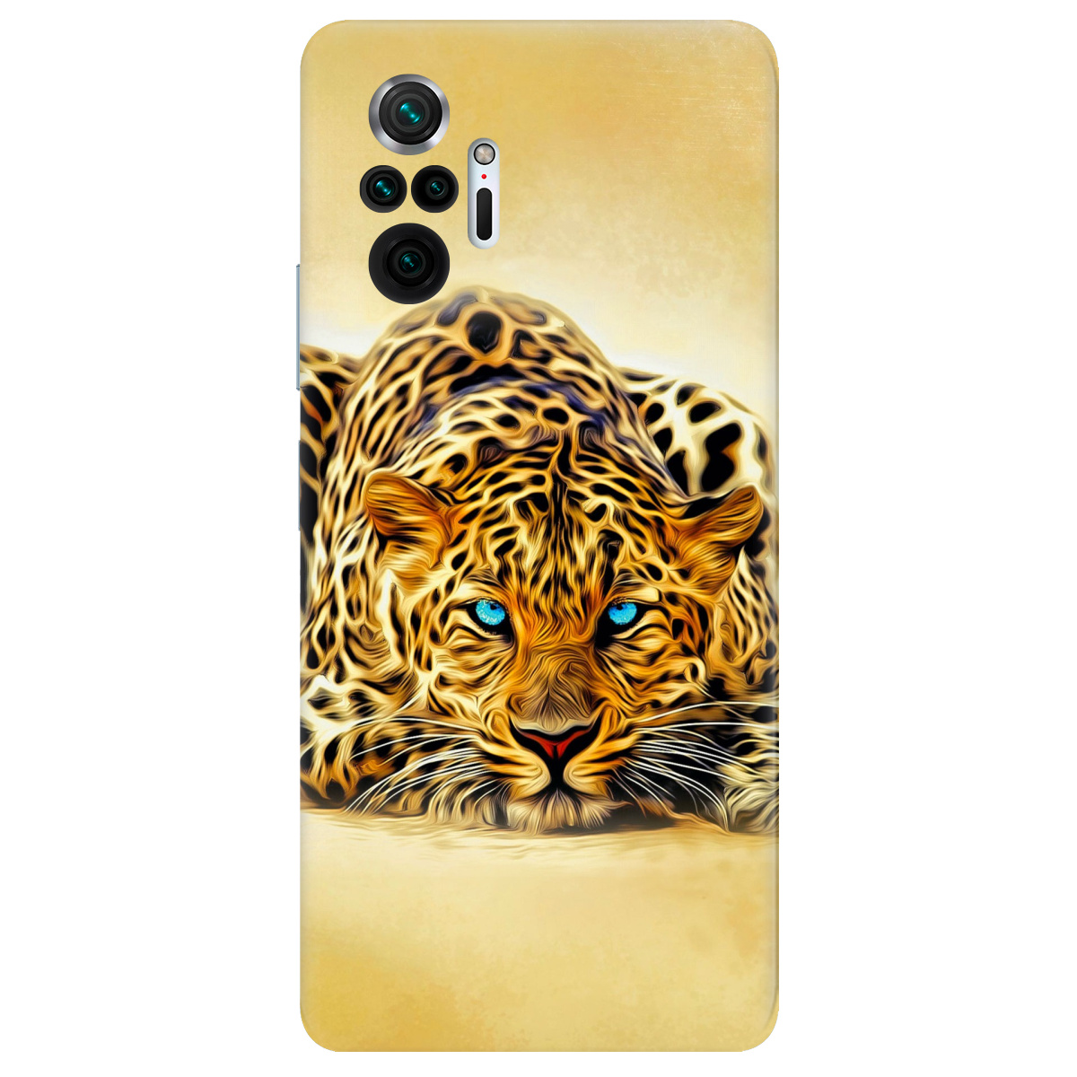 Чехол для Xiaomi Redmi Note 10 Pro прозрачный Леопард - фото 1 - Чехлы для телефонов