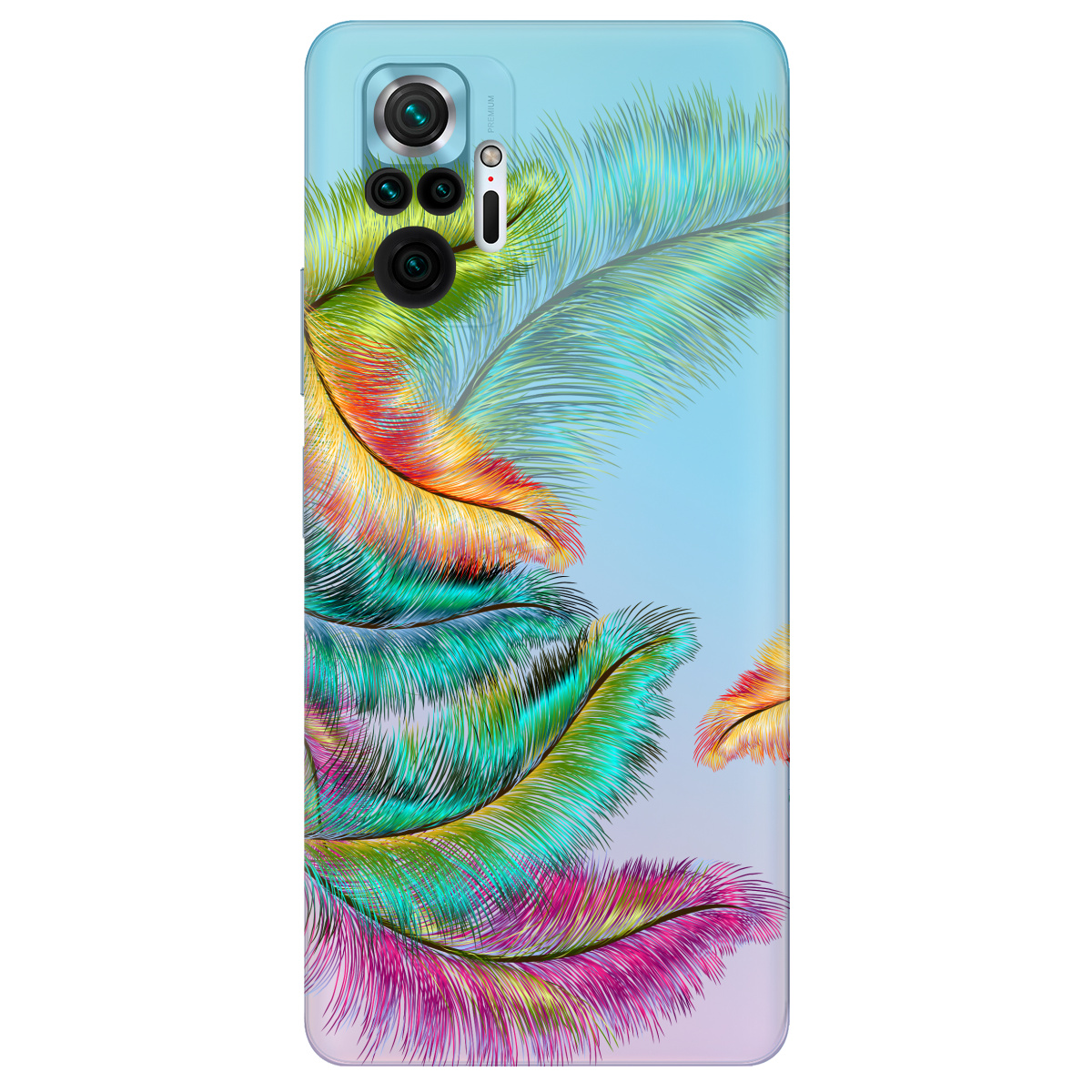 Чехол для Xiaomi Redmi Note 10 Pro прозрачный Fluff - фото 1 - Чехлы для телефонов