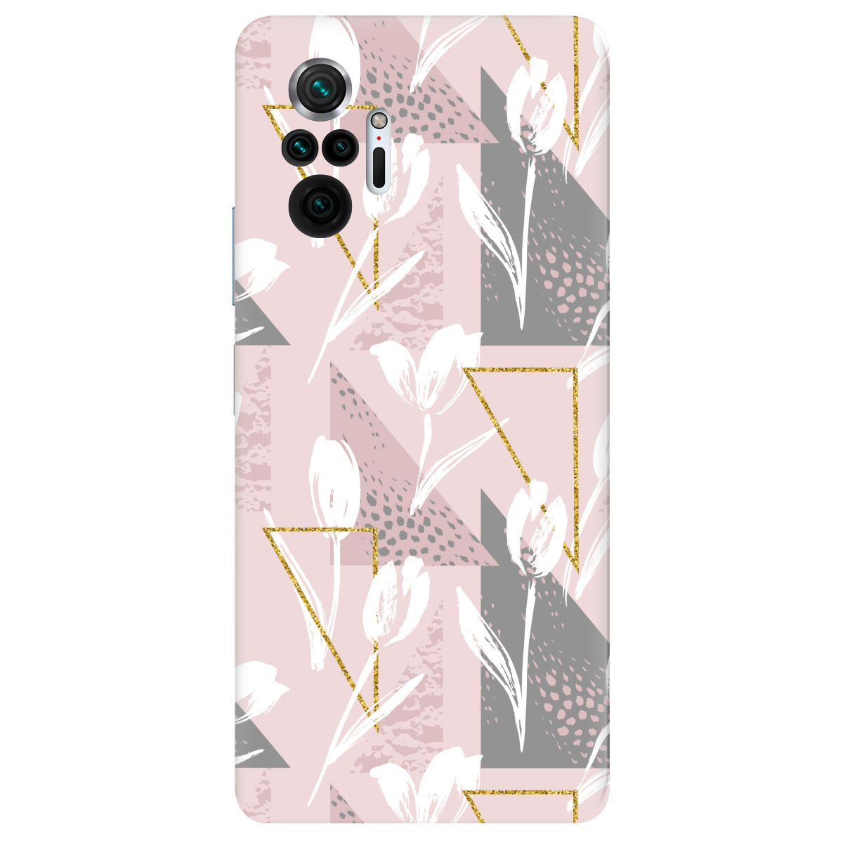 Чехол для Xiaomi Redmi Note 10 Pro прозрачный White tulips - фото 1 - Чехлы для телефонов