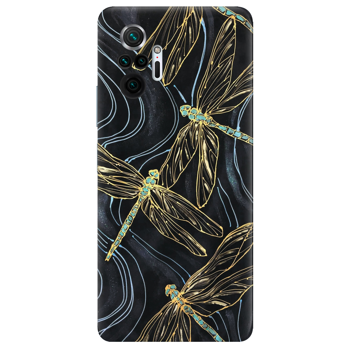 Чехол для Xiaomi Redmi Note 10 Pro прозрачный Dragonfly - фото 1 - Чехлы для телефонов
