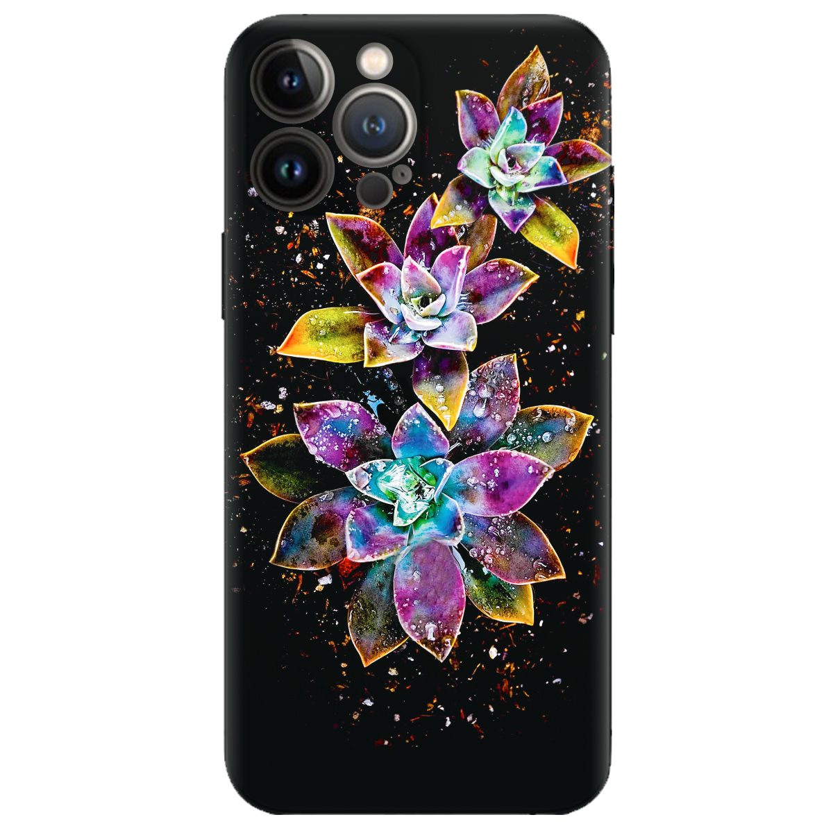 Чохол для Apple iPhone 13 Pro прозорий Magical flowers - фото 1 - Чохли для телефонів