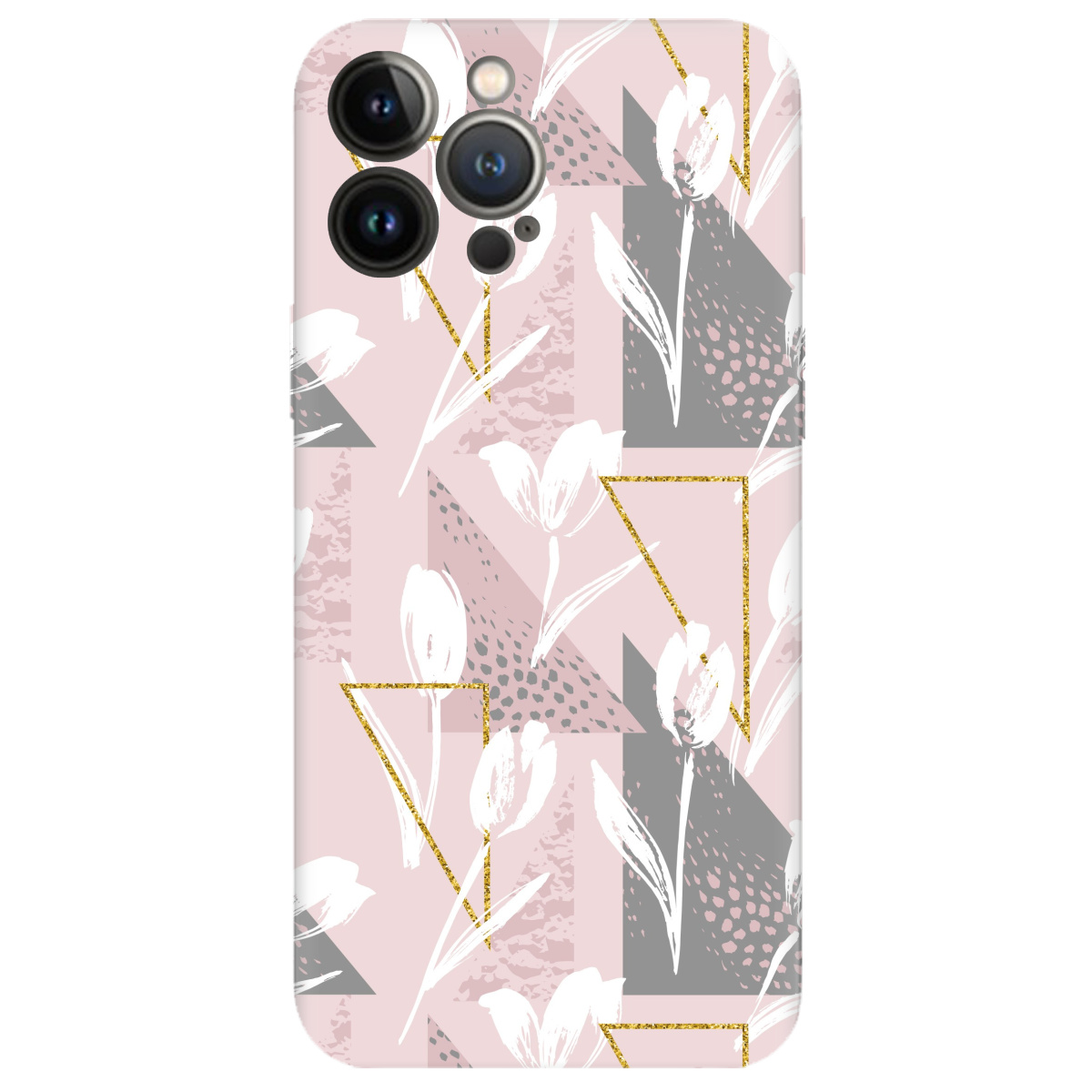 Чехол для Apple iPhone 13 Pro прозрачный White tulips - фото 1 - Чехлы для телефонов