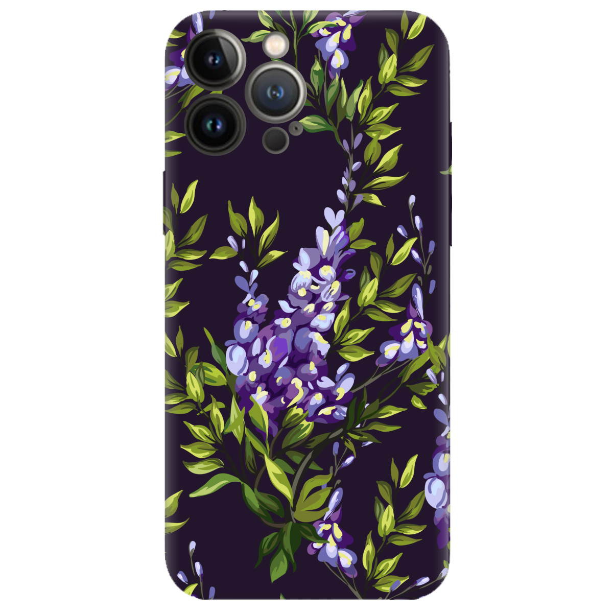 Чехол для Apple iPhone 13 Pro прозрачный Violet - фото 1 - Чехлы для телефонов