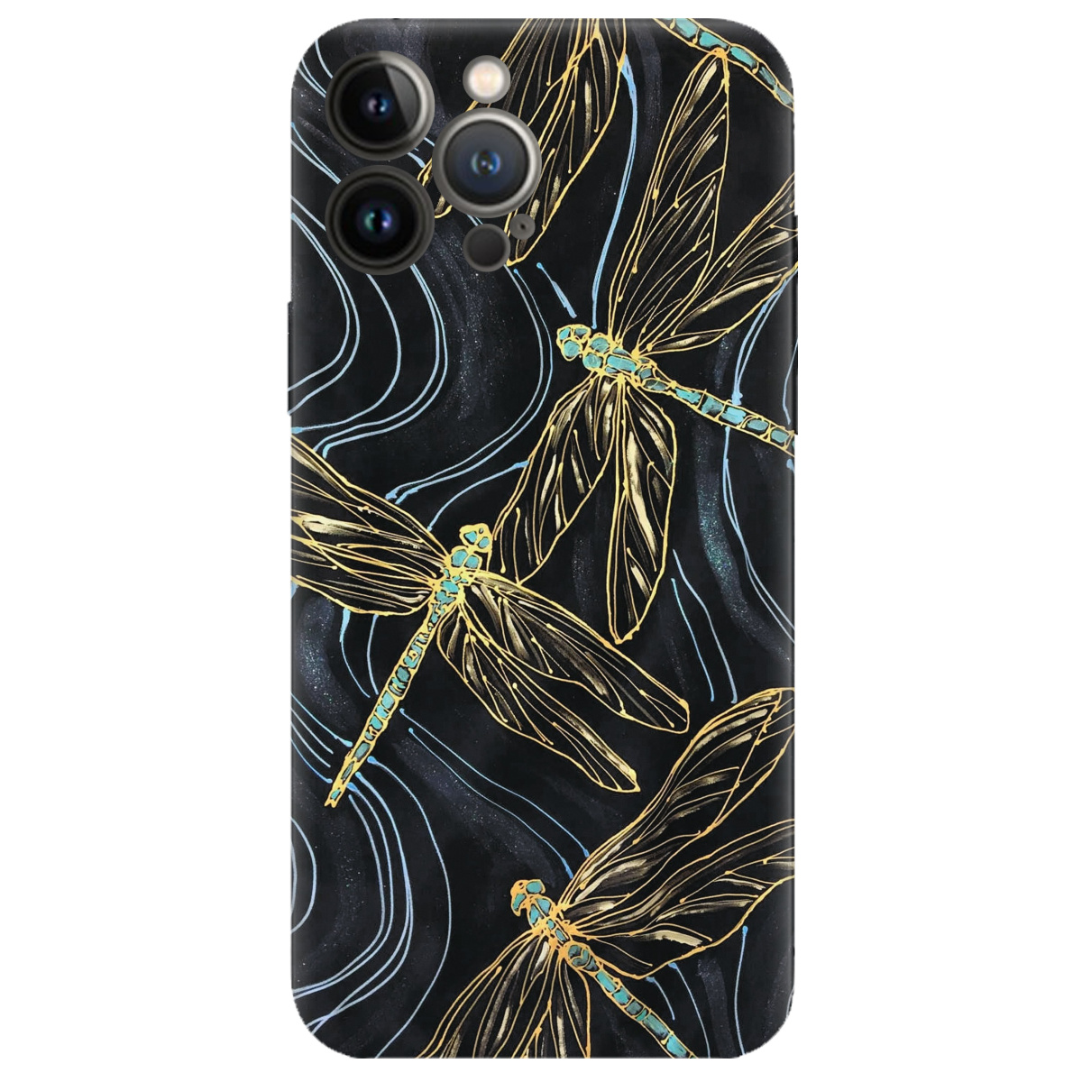 Чохол для Apple iPhone 13 Pro прозорий Dragonfly - фото 1 - Чохли для телефонів