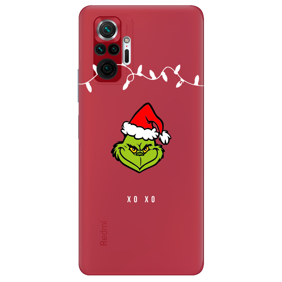 Чехол для Xiaomi Redmi Note 10 Pro прозрачный Grinch xo xo - фото 1 - Чехлы для телефонов