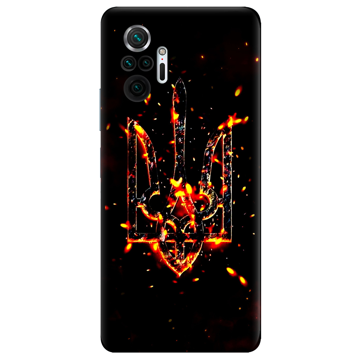 Чохол для Xiaomi Redmi Note 10 Pro прозорий Вогонь - фото 1 - Чохли для телефонів