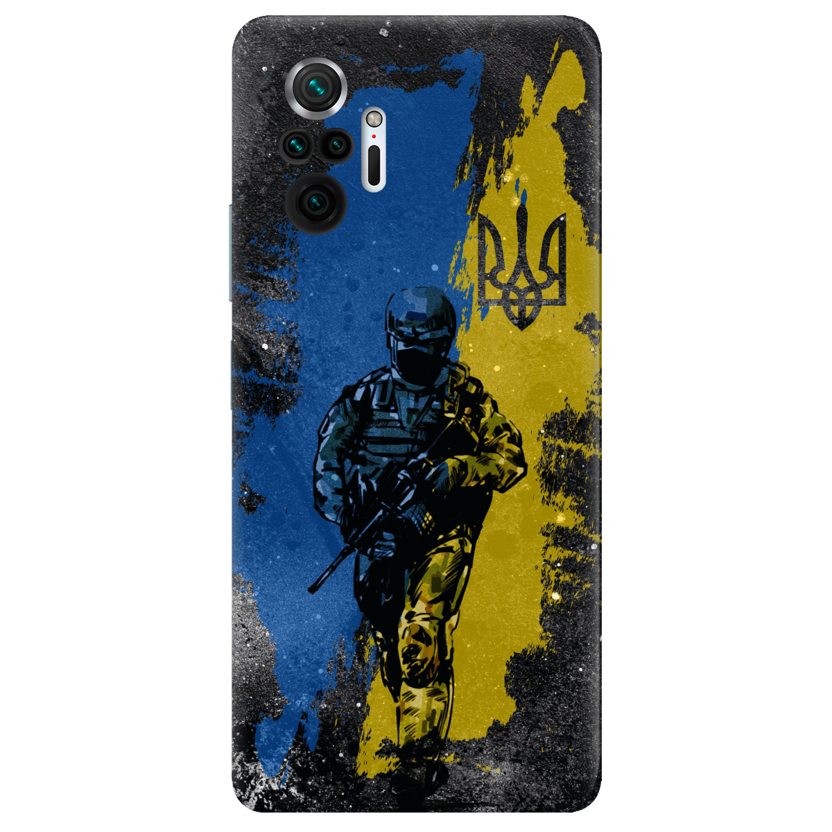 Чехол для Xiaomi Redmi Note 10 Pro прозрачный Захисники України - фото 1 - Чехлы для телефонов