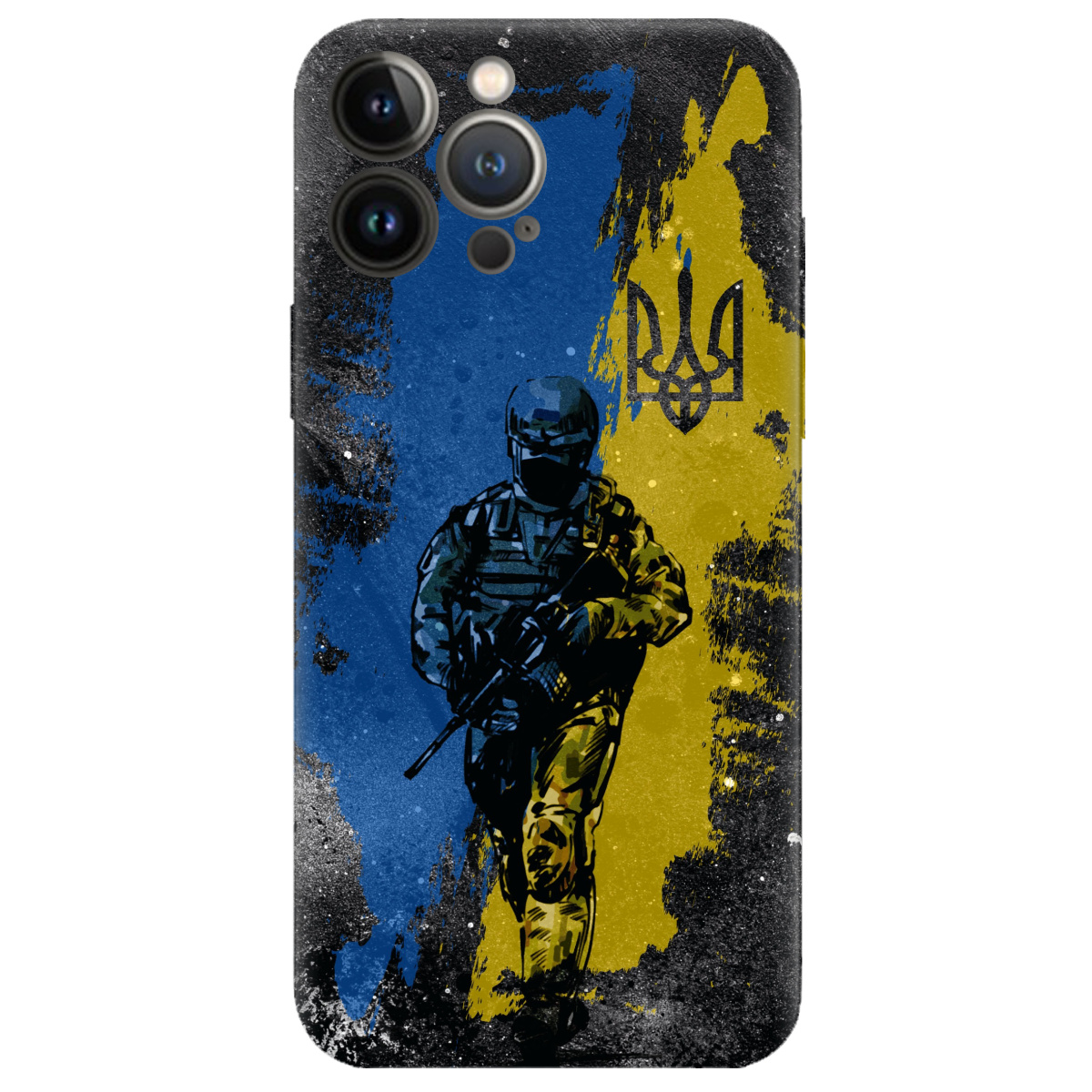 Чехол для Apple iPhone 13 Pro прозрачный Захисники України - фото 1 - Чехлы для телефонов