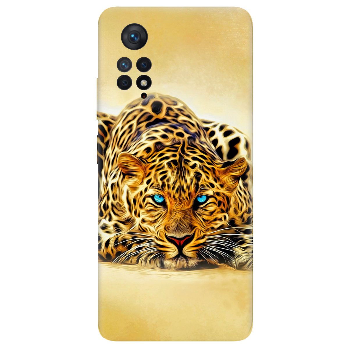 Чехол для Xiaomi Redmi Note 11 Pro прозрачный Леопард - фото 1 - Чехлы для телефонов