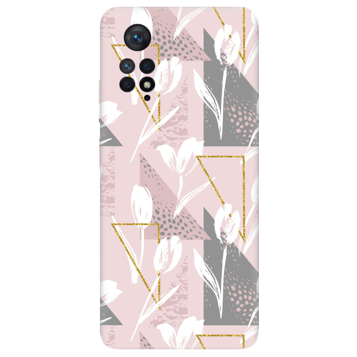 Чохол для Xiaomi Redmi Note 11 Pro прозорий White tulips - фото 1 - Чохли для телефонів