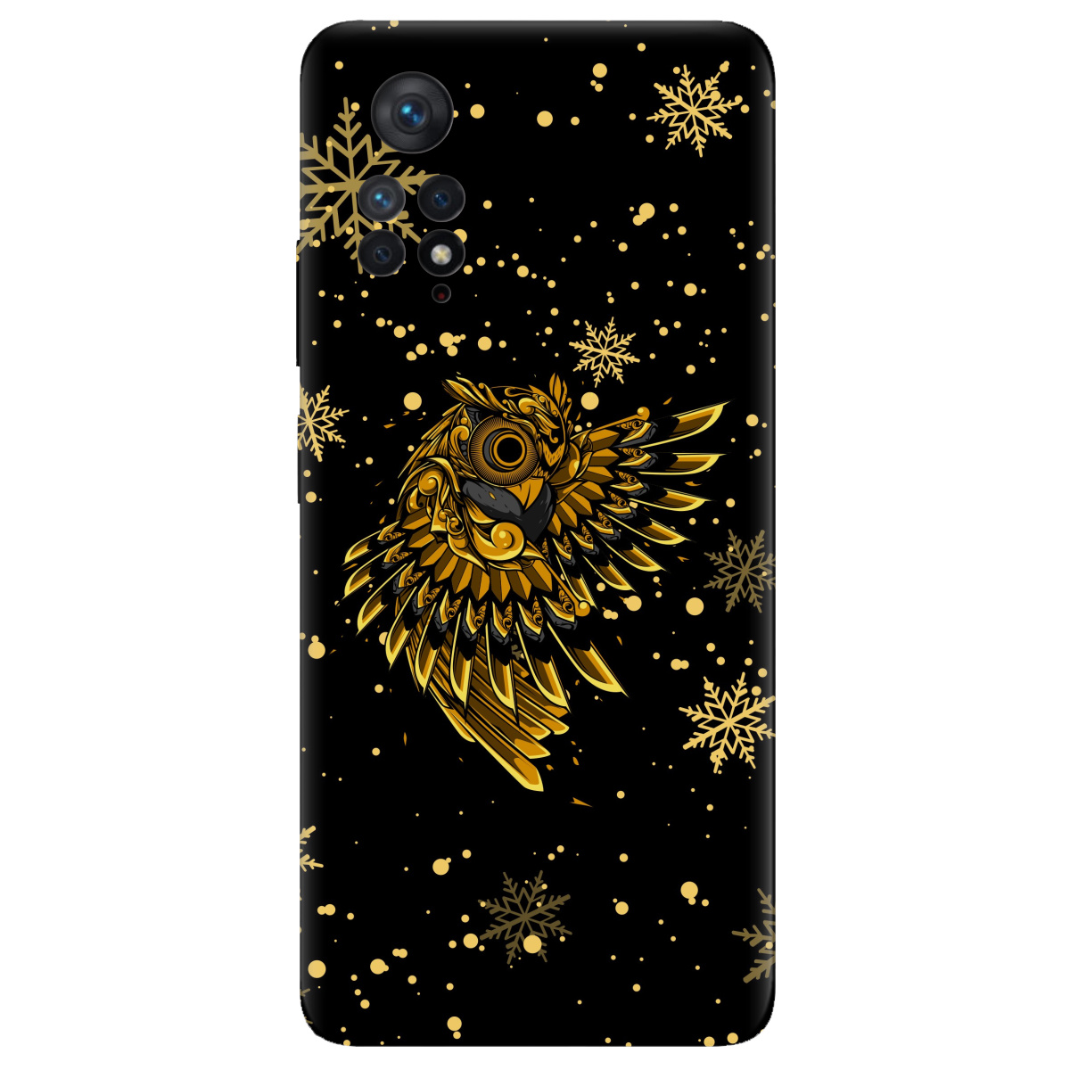 Чехол для Xiaomi Redmi Note 11 Pro прозрачный Gold sova - фото 1 - Чехлы для телефонов