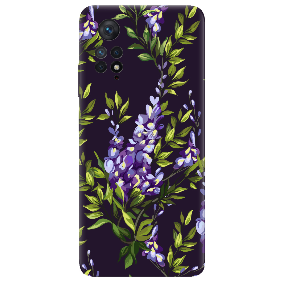 Чохол для Xiaomi Redmi Note 11 Pro прозорий Violet - фото 1 - Чохли для телефонів