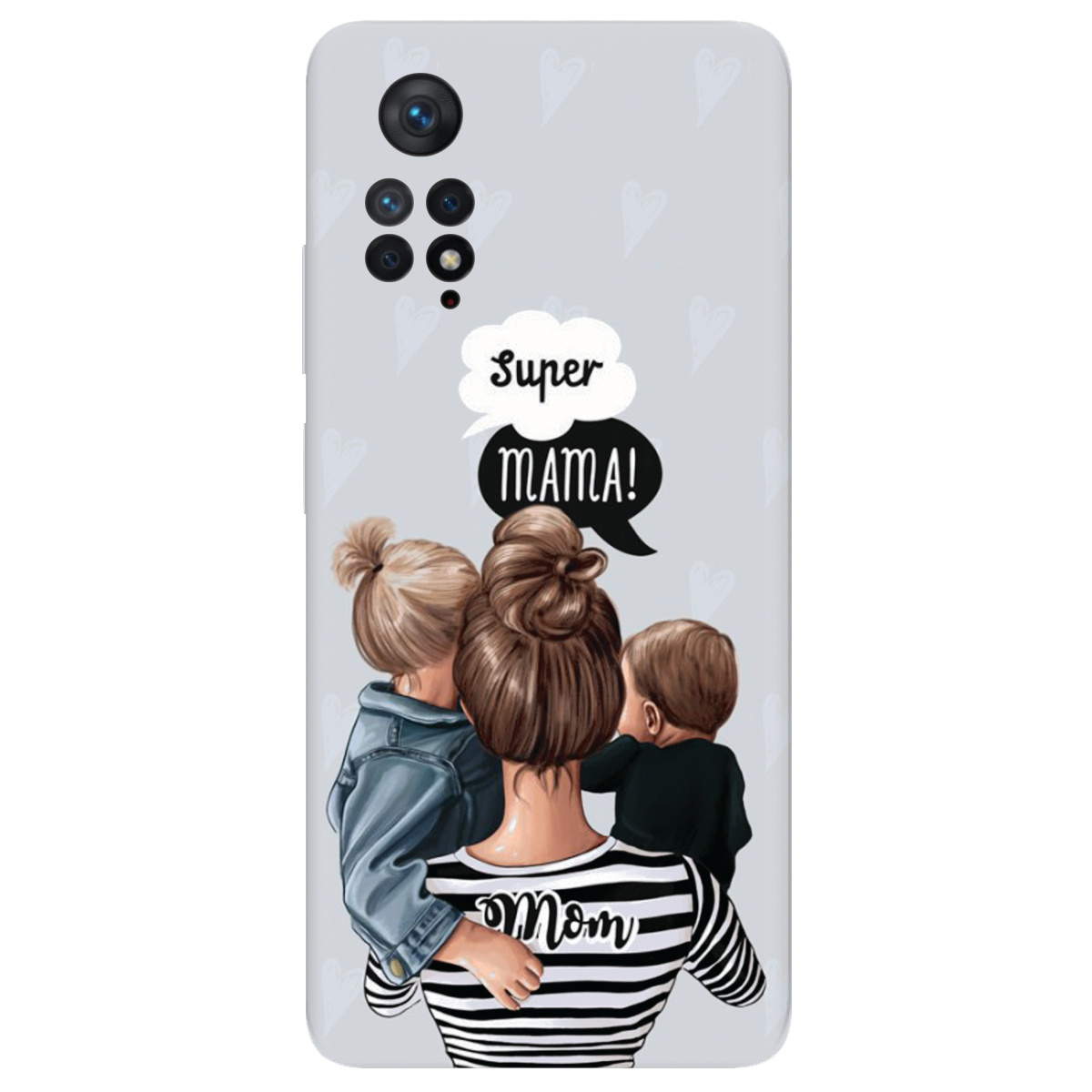 Чохол для Xiaomi Redmi Note 11 Pro прозорий Super Mama - фото 1 - Чохли для телефонів