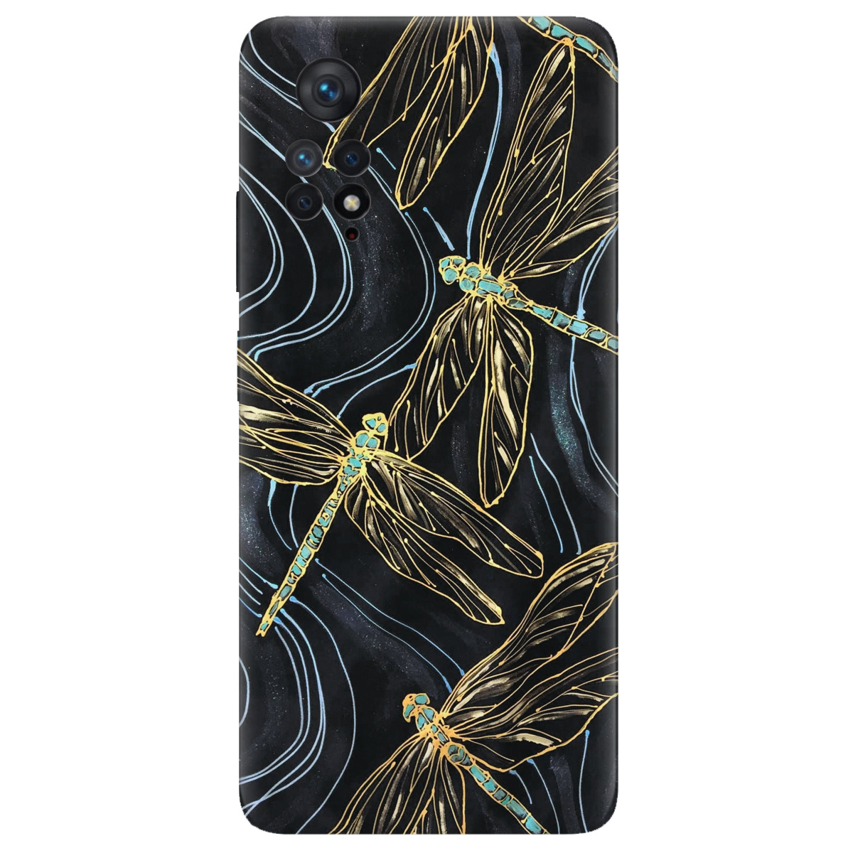 Чехол для Xiaomi Redmi Note 11 Pro прозрачный Dragonfly - фото 1 - Чехлы для телефонов