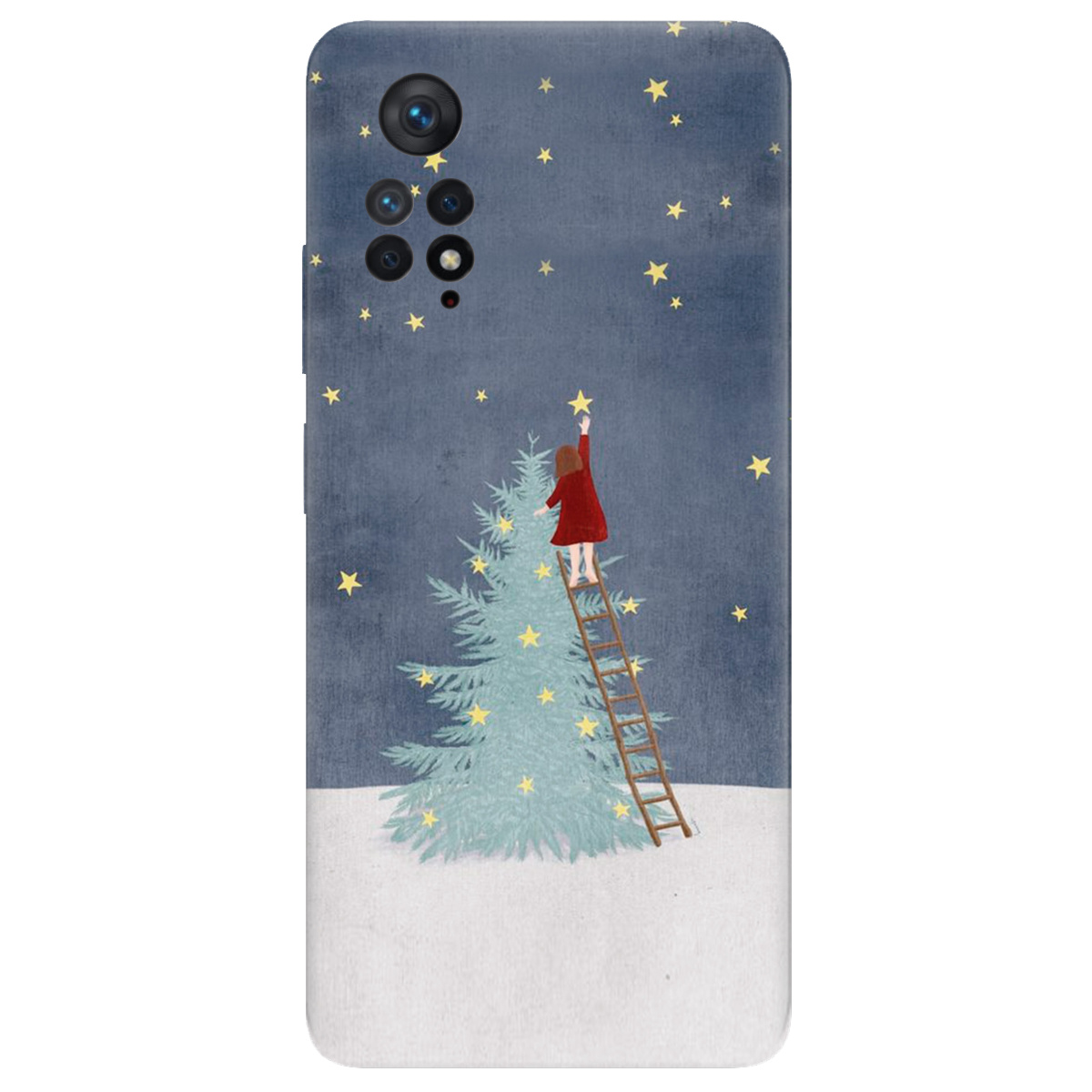 Чехол для Xiaomi Redmi Note 11 Pro прозрачный Girlwithstar - фото 1 - Чехлы для телефонов