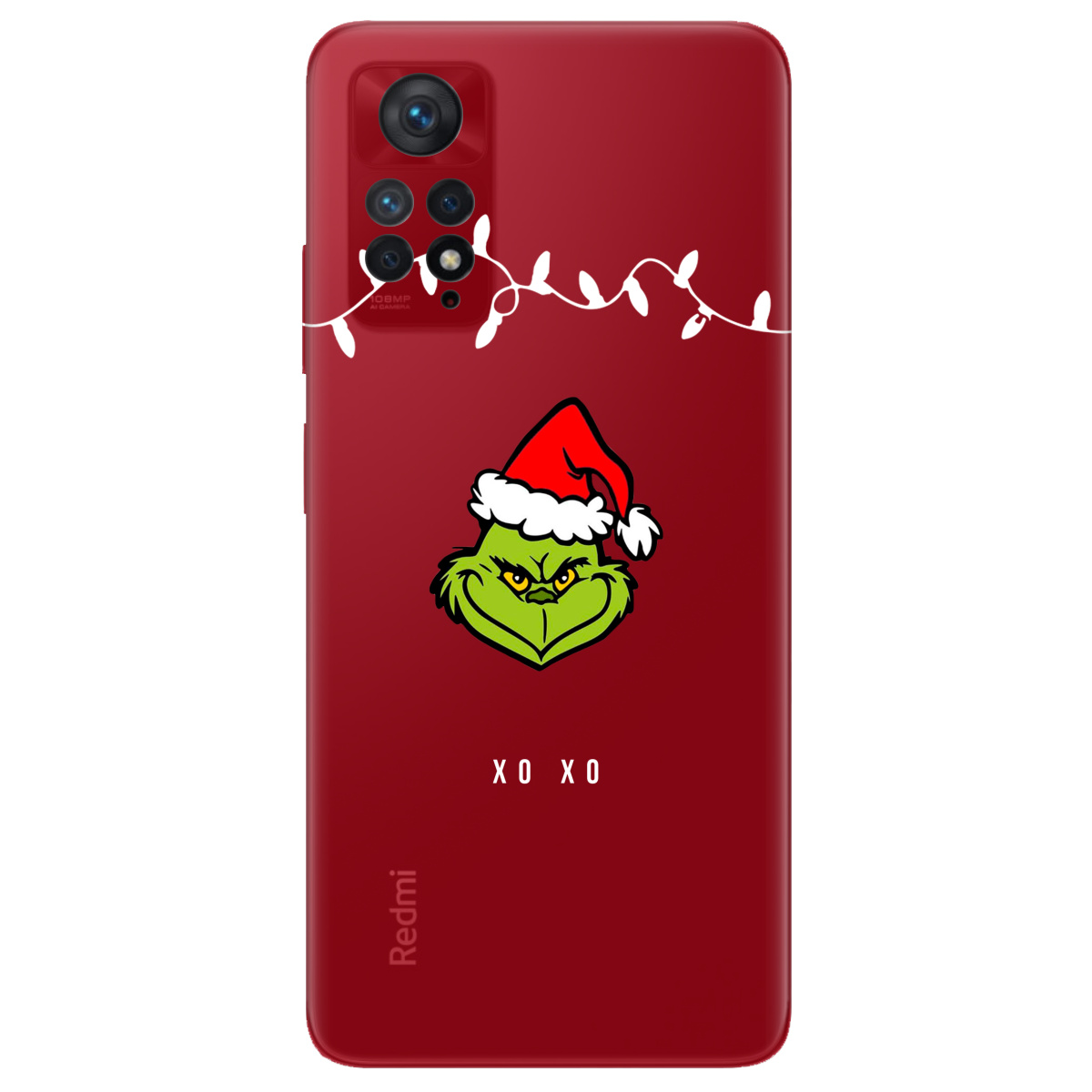 Чехол для Xiaomi Redmi Note 11 Pro прозрачный Grinch xo xo - фото 1 - Чехлы для телефонов
