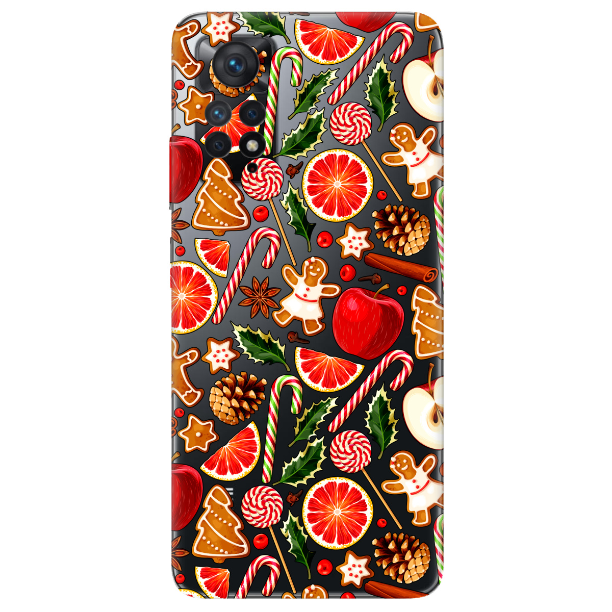 Чехол для Xiaomi Redmi Note 11 Pro прозрачный Christmas spices - фото 1 - Чехлы для телефонов