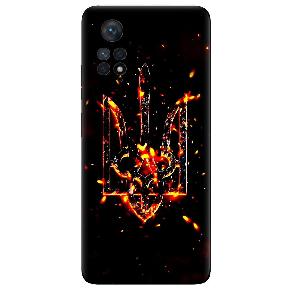 Чохол для Xiaomi Redmi Note 11 Pro прозорий Вогонь - фото 1 - Чохли для телефонів