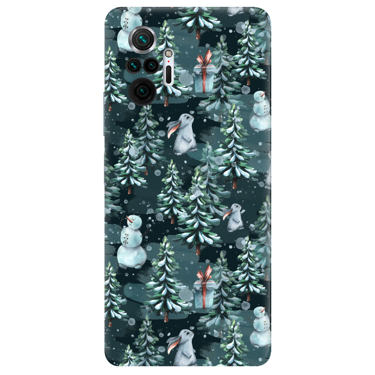 Чехол для Xiaomi Redmi Note 10 Pro прозрачный Winter forest - фото 1 - Чехлы для телефонов