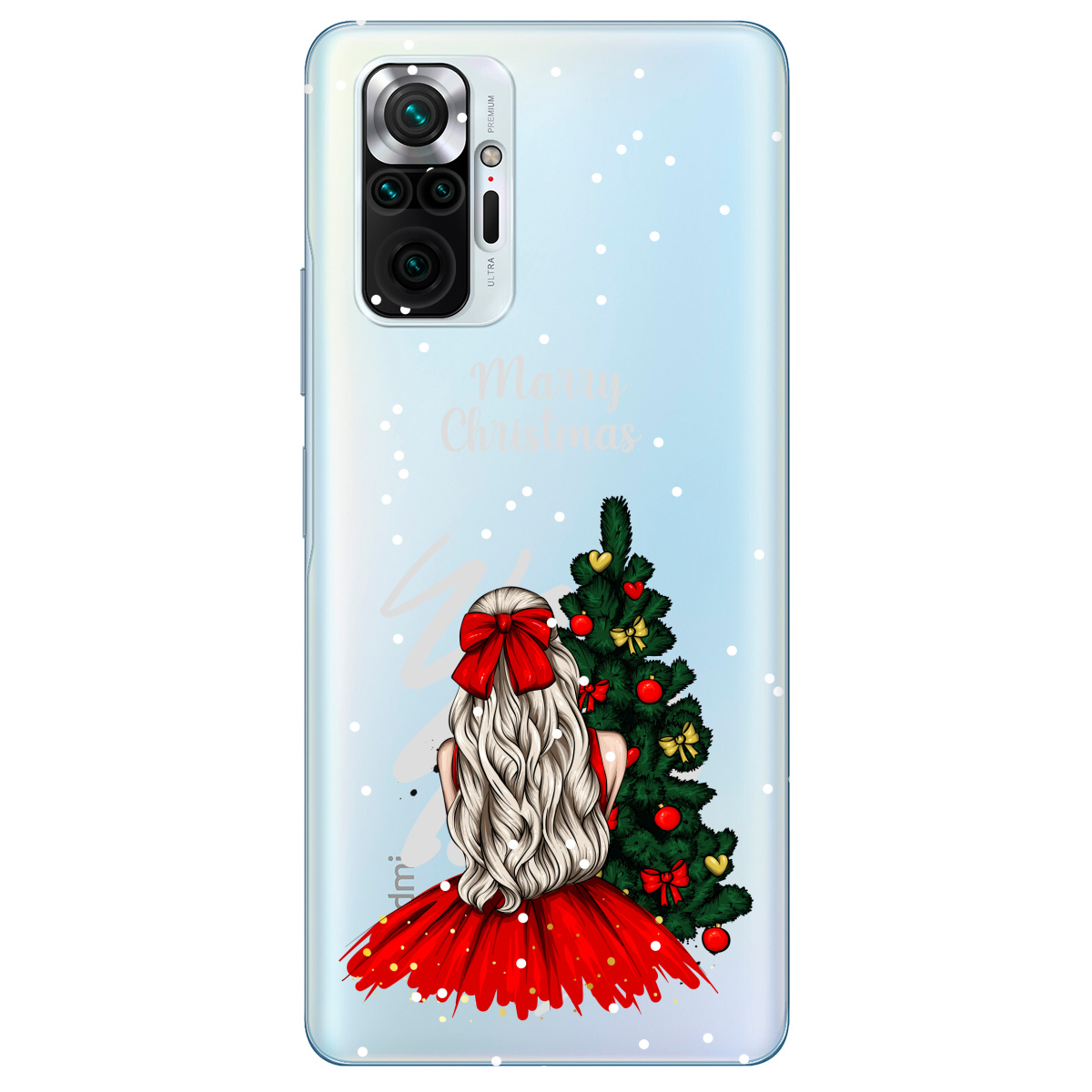 Чехол для Xiaomi Redmi Note 10 Pro прозрачный Beautiful christmas - фото 1 - Чехлы для телефонов