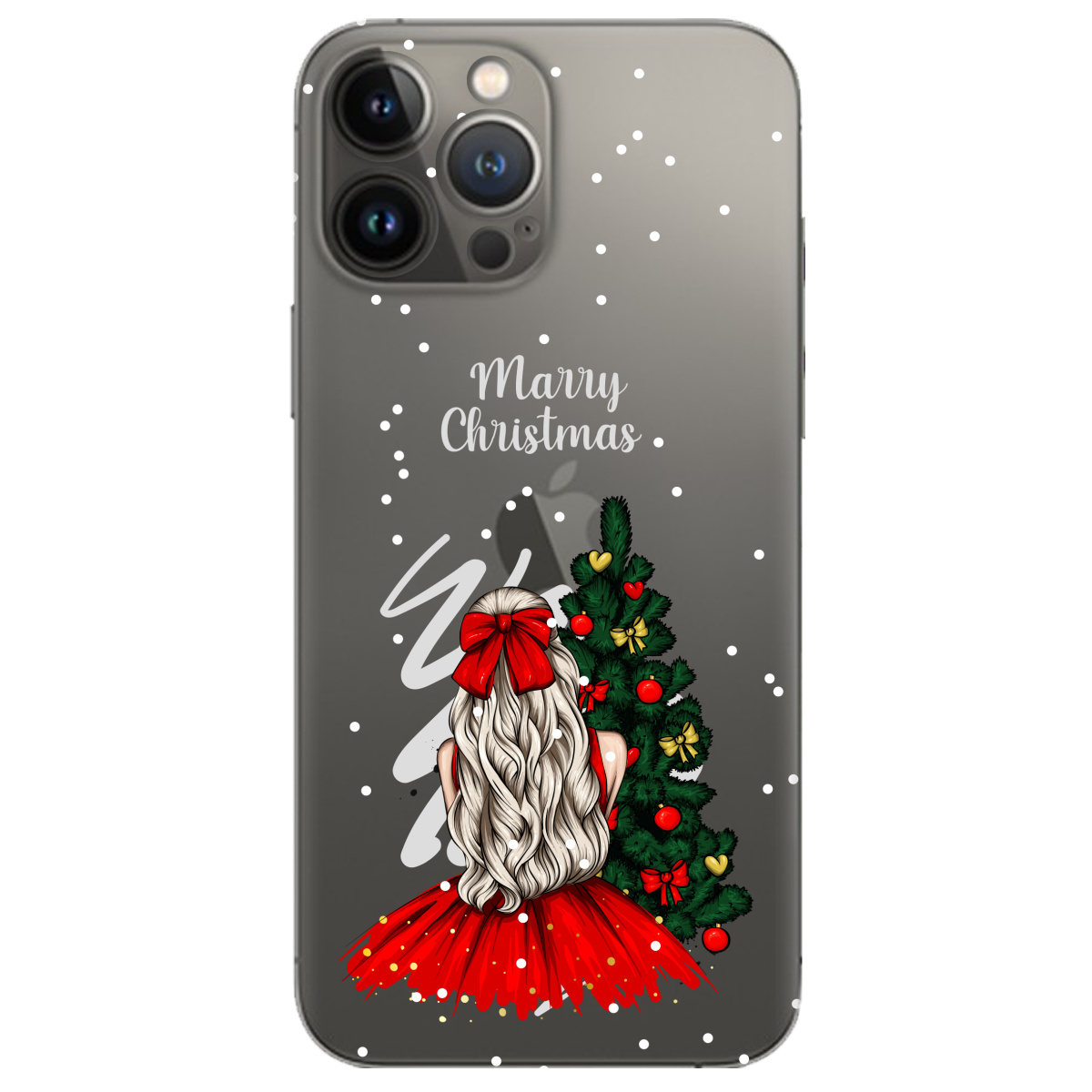 Чехол для Apple iPhone 13 Pro прозрачный Beautiful christmas - фото 1 - Чехлы для телефонов