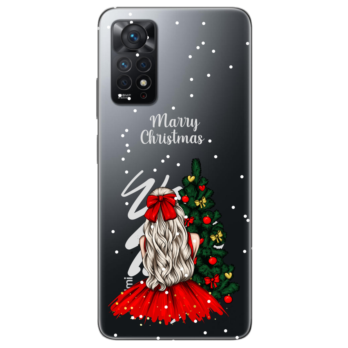 Чехол для Xiaomi Redmi Note 11 Pro прозрачный Beautiful christmas - фото 1 - Чехлы для телефонов