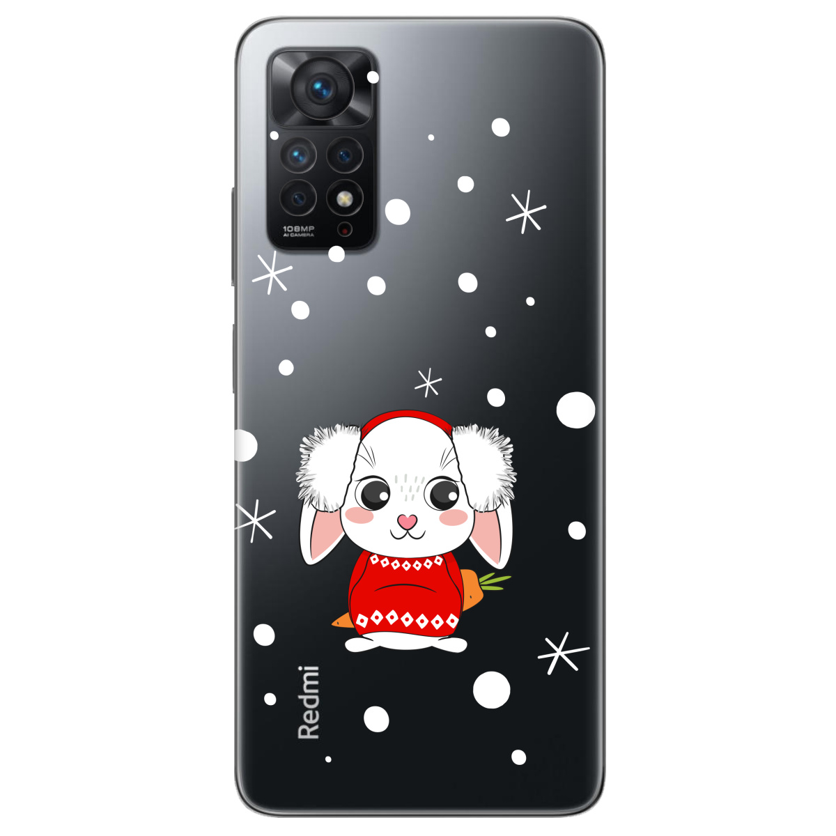 Чехол для Xiaomi Redmi Note 11 Pro прозрачный My bunny - фото 1 - Чехлы для телефонов