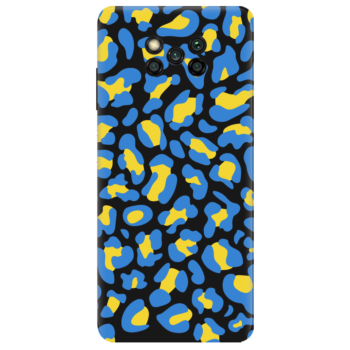 Чохол для Xiaomi Poco X3 чорний матовий soft touch LeopardUA - фото 1 - Чохли для телефонів